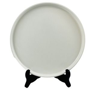 Heller Massimo Vignelli White Dinner Plate Melamine 9.75" MCM Stackable‎
